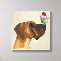 Great Dane and Cupcake