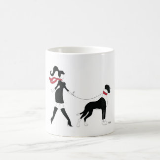 Great Dane and Girl Coffee Mug