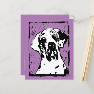 Great Dane announcing cards QR code