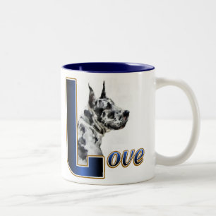 Great Dane Art Gifts Two-Tone Coffee Mug
