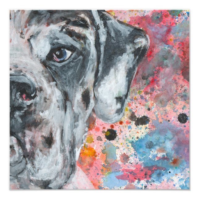 Great Dane art Photo Print (Front)