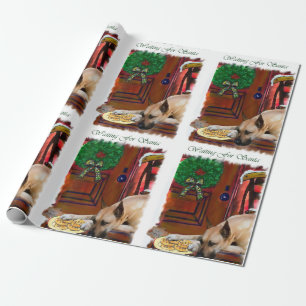 Great Dane Awaiting Christmas Wrapping Paper