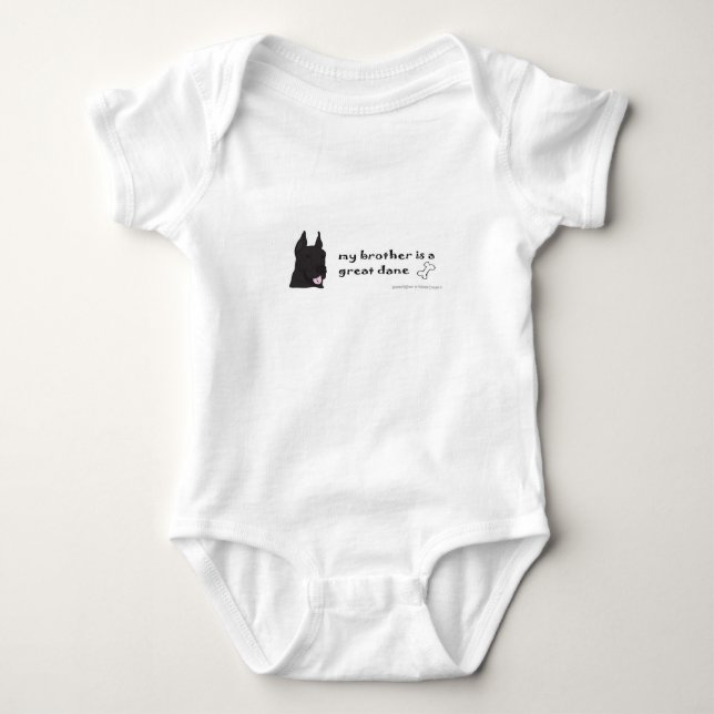 great dane baby bodysuit (Front)