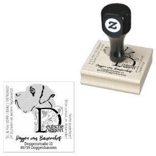 Great Dane Big Gummistempel Rubber Stamp