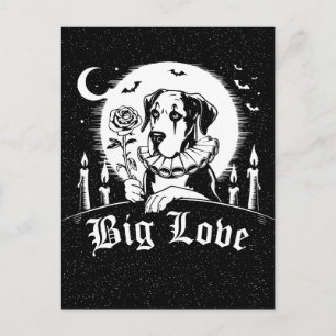 Great Dane "BIG LOVE" Postcard