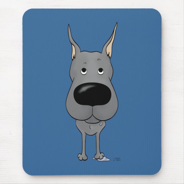 Great Dane - Big Nose and Butt Mouse Mat (Front)