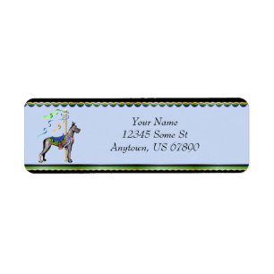 Great Dane Black Carousel Labels