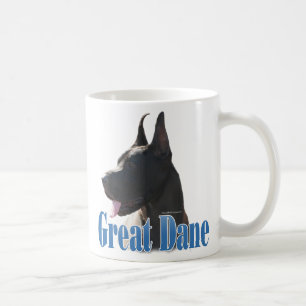 Great Dane (black) Name Coffee Mug