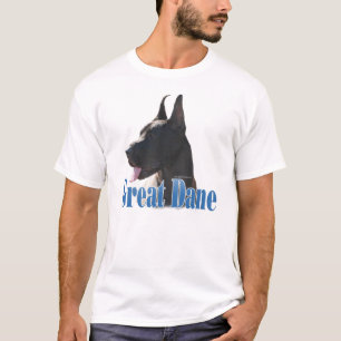 Great Dane (black) Name T-Shirt