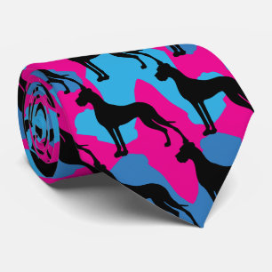 Great Dane black Silhouette Tie