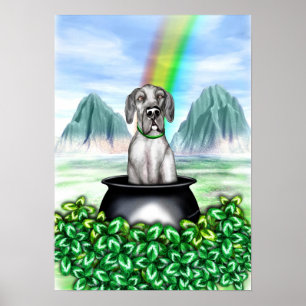 Great Dane Black UC Pot O Gold Poster