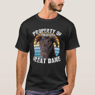 Great Dane Black Vintage Retro Property Of T-Shirt