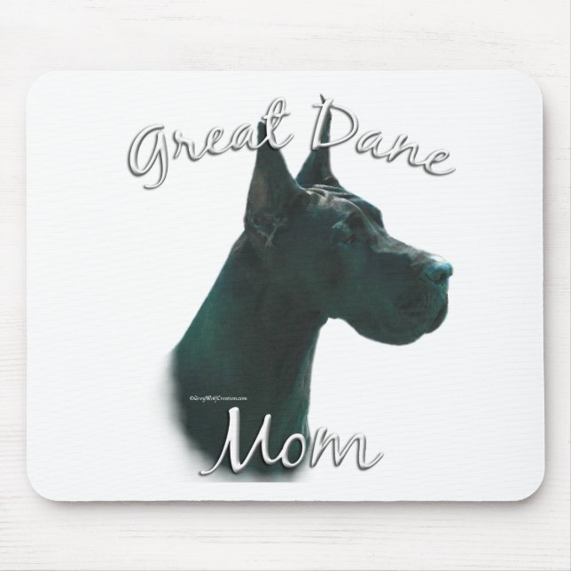 Great Dane (blk) Mum 2 Mouse Mat (Front)