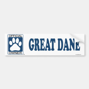 Great Dane Blue Bumper Sticker