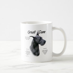 Great Dane (blue) History Design Coffee Mug