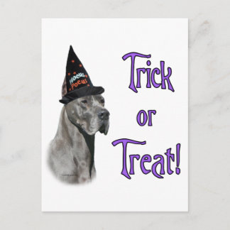 Great Dane (blue) Trick Postcard