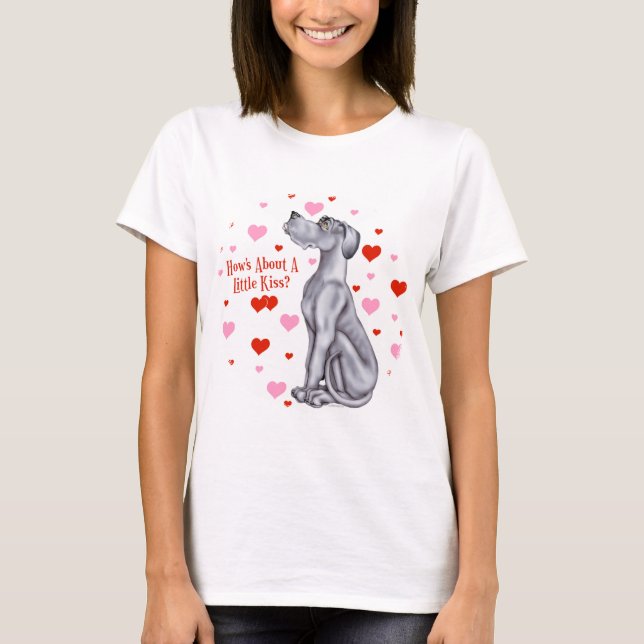 Great Dane Blue UC Kiss T-Shirt (Front)