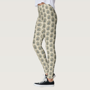 Great Dane (Brindle) Painting - Original Dog Art Leggings
