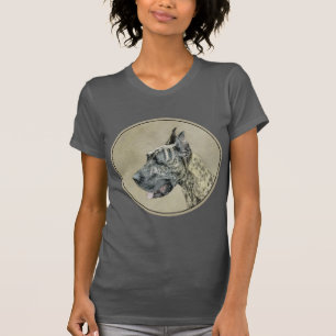 Great Dane (Brindle) Painting - Original Dog Art T-Shirt