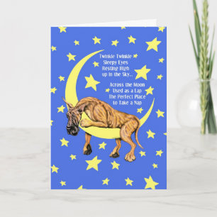 Great Dane Brindle Twinkle Card