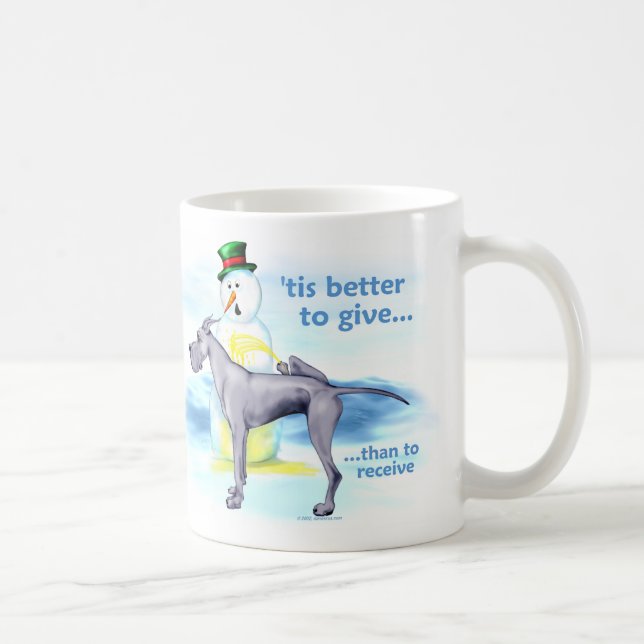 Great Dane BTG Blue Coffee Mug (Right)