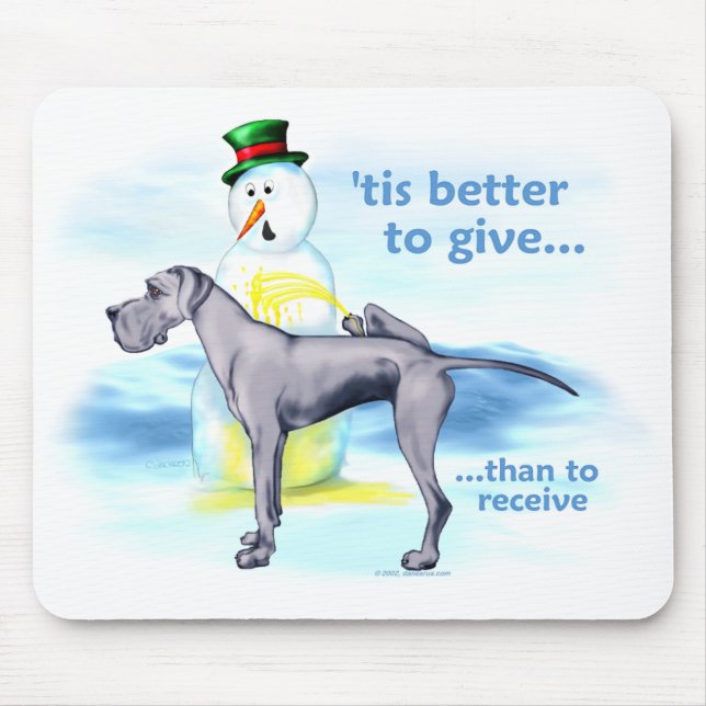 Great Dane BTG Blue UC Mouse Mat (Front)