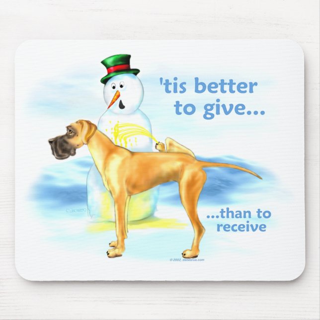 Great Dane BTG Fawn UC Mouse Mat (Front)