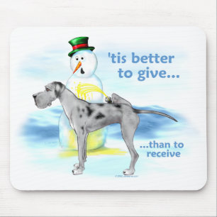 Great Dane BTG Merle UC Mouse Mat