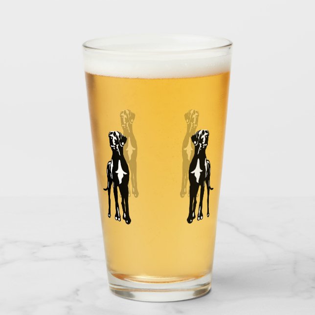 Great Dane Buddys Glass (Back Filled)