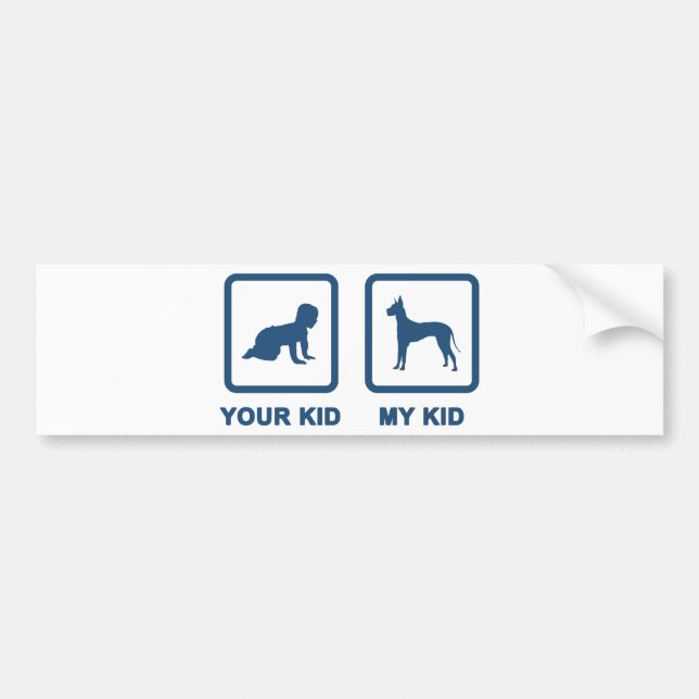 Great Dane Bumper Sticker (Front)