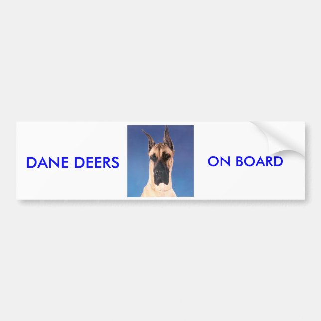 GREAT DANE BUMPER STICKER (Front)