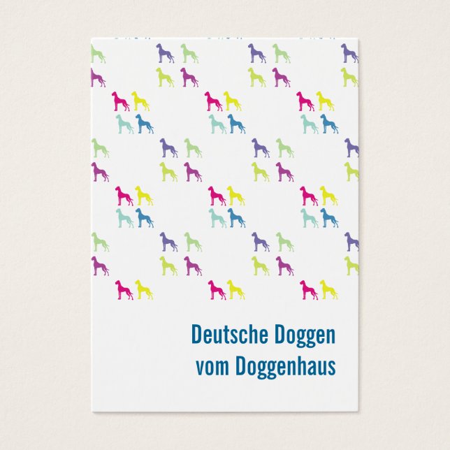 Great Dane Business Cards (Front)