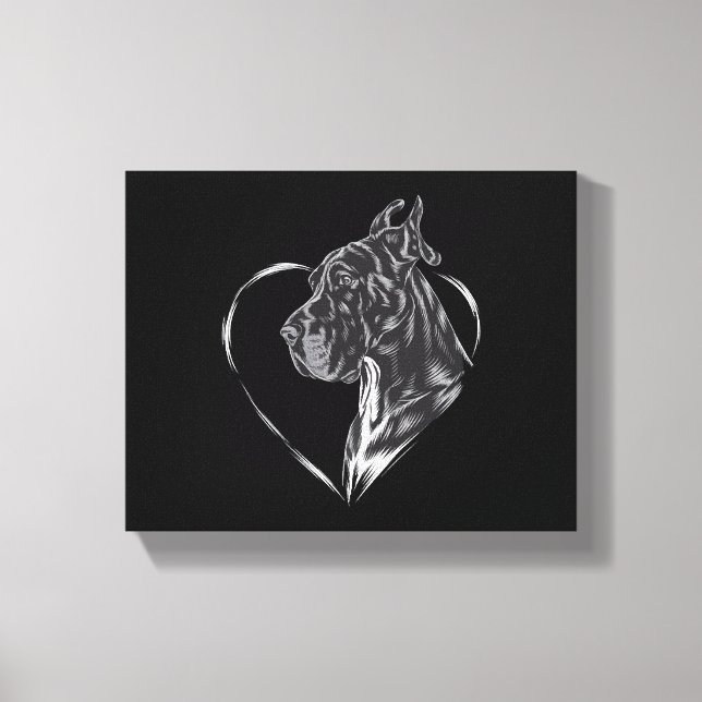 Great Dane  Canvas Print (Front)