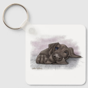 Great Dane Cartoon Key Ring