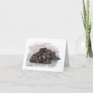 Great Dane Cartoon Thank You Card
