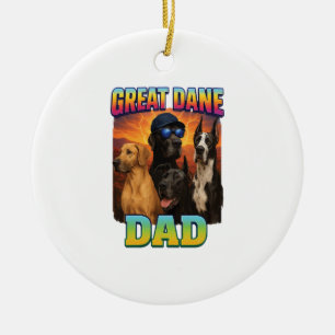 Great Dane Ceramic Tree Decoration
