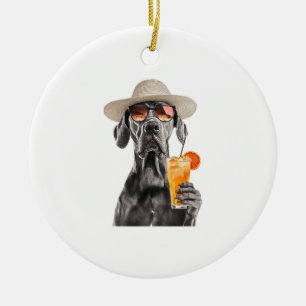 Great Dane Ceramic Tree Decoration