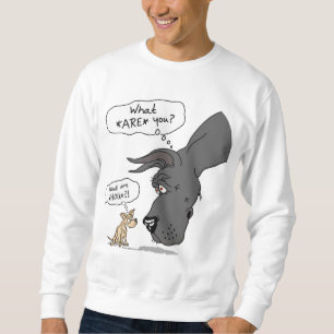 Great Dane & Chihuahua Black Sweatshirt