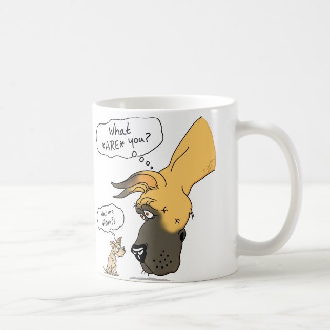 Great Dane & Chihuahua Fawn Coffee Mug (Right)