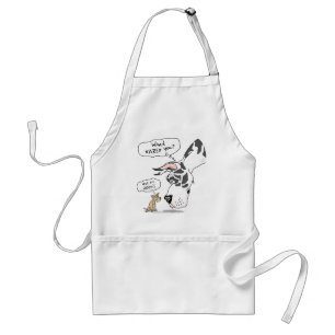 Great Dane & Chihuahua Harlequin Standard Apron