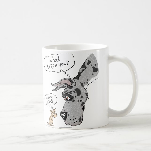 Great Dane & Chihuahua Merle Coffee Mug (Right)