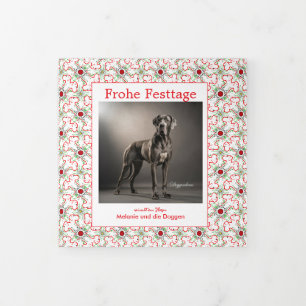 Great Dane Christmas Card trifold