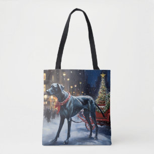 Great Dane Christmas Festive Season  Tote Bag