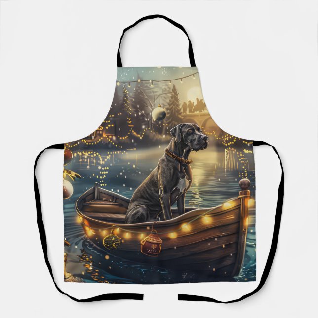 Great Dane Christmas Festive Voyage Apron (Front)