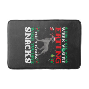 Great Dane Christmas fun Classic T-Shirt Bath Mat