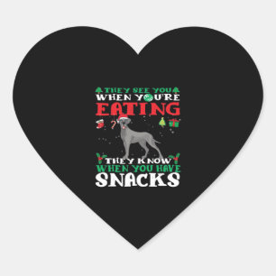 Great Dane Christmas fun Classic T-Shirt Heart Sticker