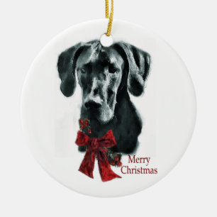 Great Dane Christmas Gifts Ornament