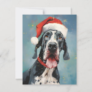 Great Dane Christmas Holiday Card