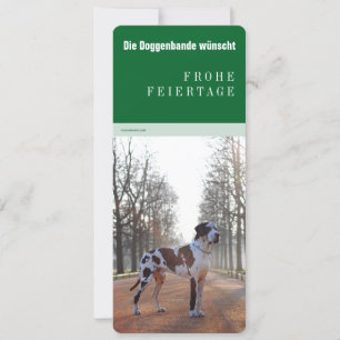 Great Dane Christmas Holiday Card