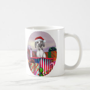 Great Dane Christmas Surprise Black UC Coffee Mug